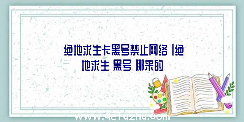 「绝地求生卡黑号禁止网络」|绝地求生